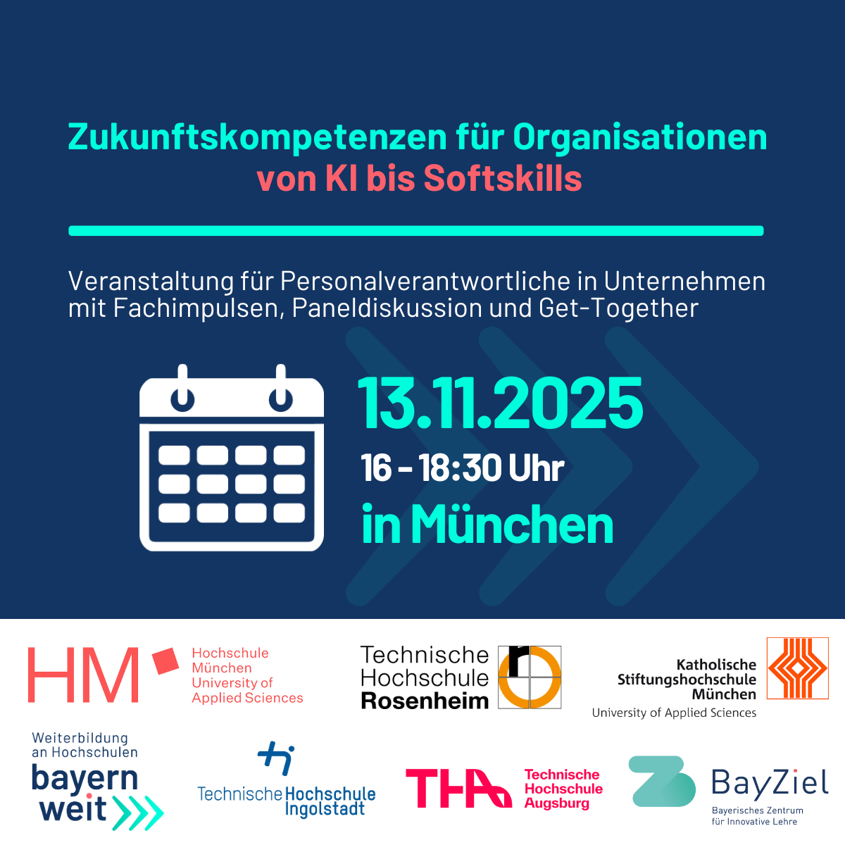 Zukunftskompetenzen Unternehmensveranstaltung in München Save the Date Zukunftskompetenzen Muenchen